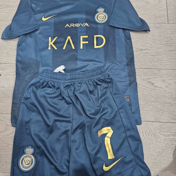 SPL Nike Youth Cristiano Ronaldo Al-Nassr FC 23/24 Away Soccer Jersey - Picture 2 of 9